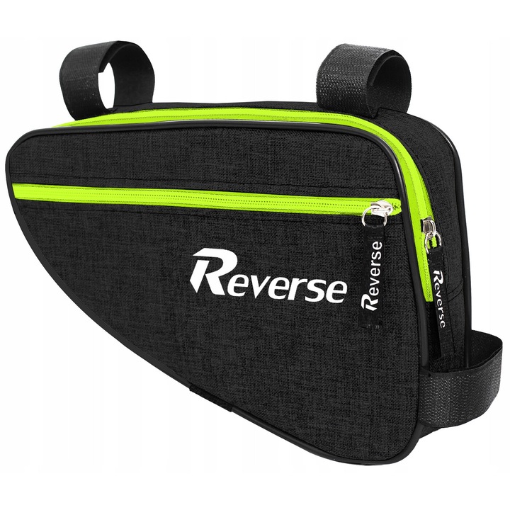Geanta pentru bicicleta, Reverse, Cordura, 26x17x6cm, Negru/Verde