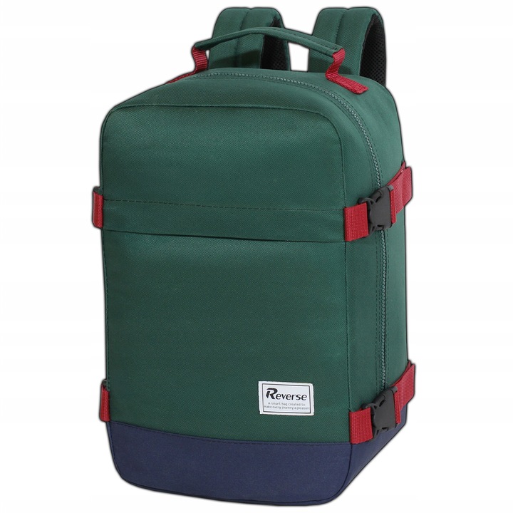 Rucsac de voiaj Reverse, cordura, 40x20x25cm, 20 litri, impermeabil, verde