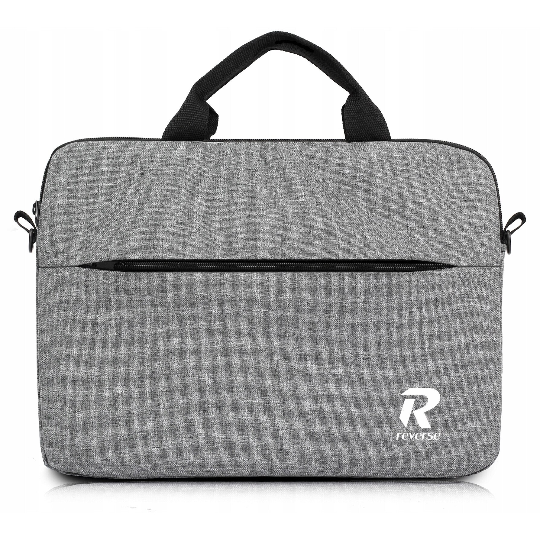 Geanta laptop Reverse, 15.6", material Codura, gri, 40x29x4cm