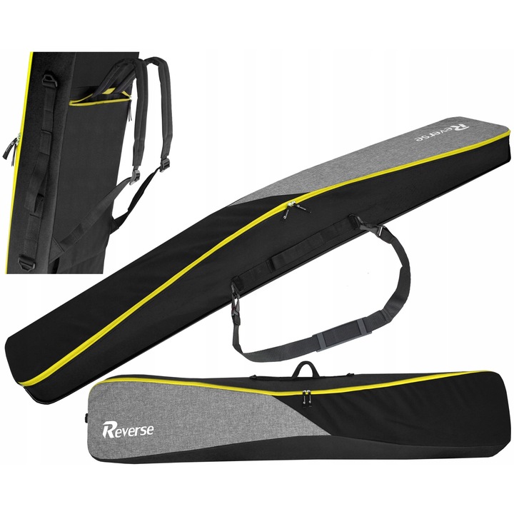 Reverse snowboard táska, 175cm, fekete/szürke, vízálló