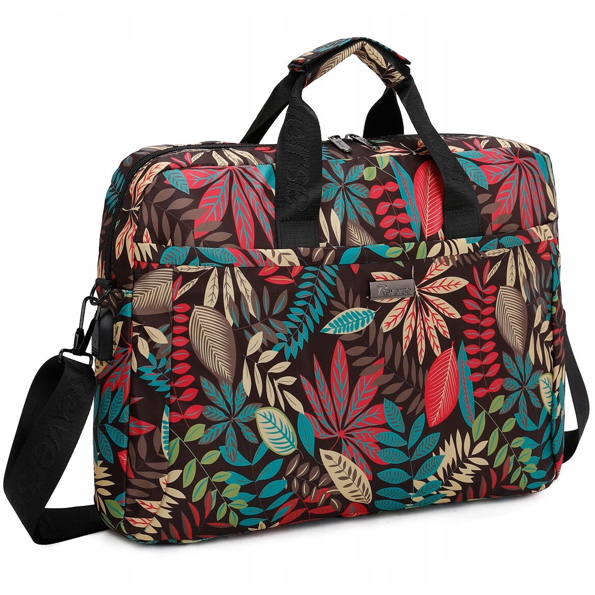 Geanta laptop Reverse, 15.6", material Codura, cu port USB, multicolor, 40x30x5cm