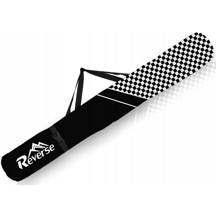 Geanta pentru schiuri Reverse, cordura, 170cm, negru/alb