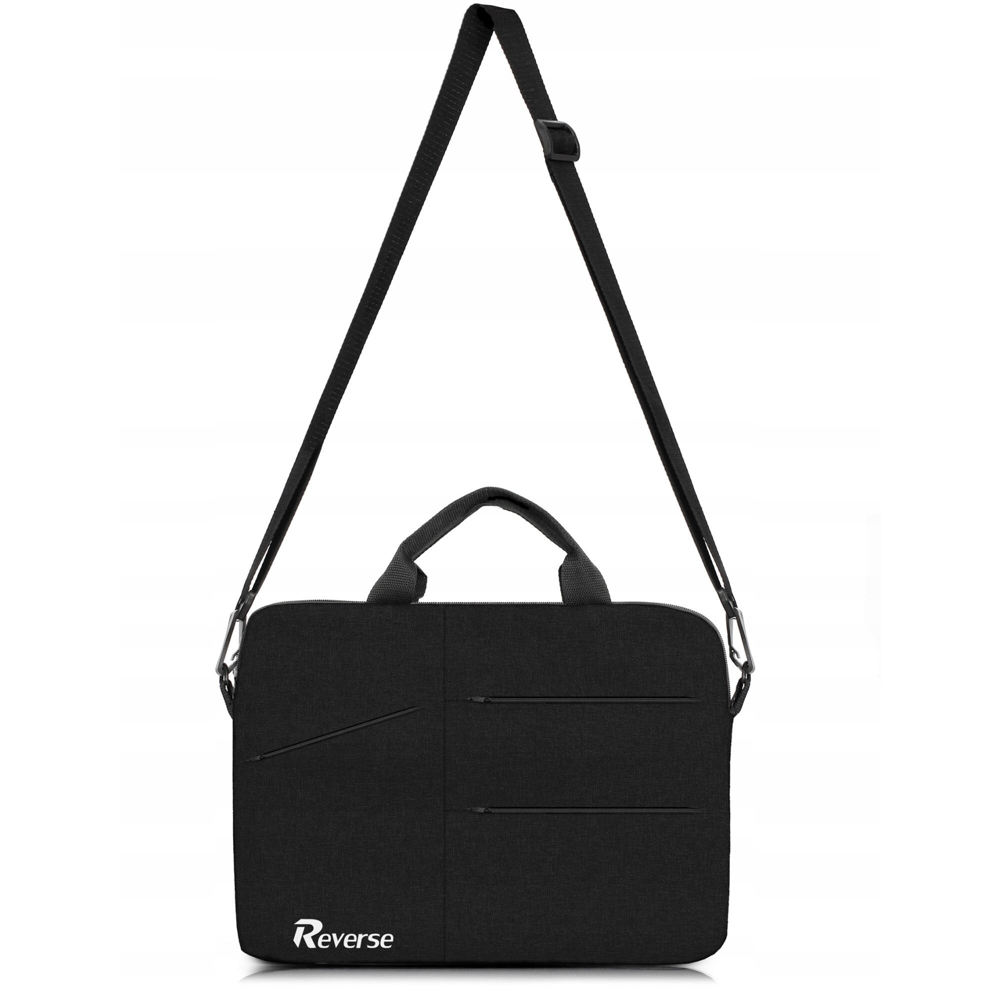 Geanta laptop Reverse, 13-14 inch, material Codura, neagra, 37x27x4cm