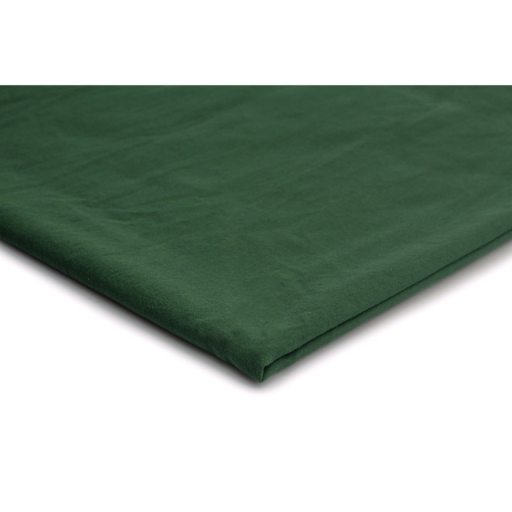 Tesatura, Bumbac creponat Verde padure, 100% Bumbac, 50cm x 152cm