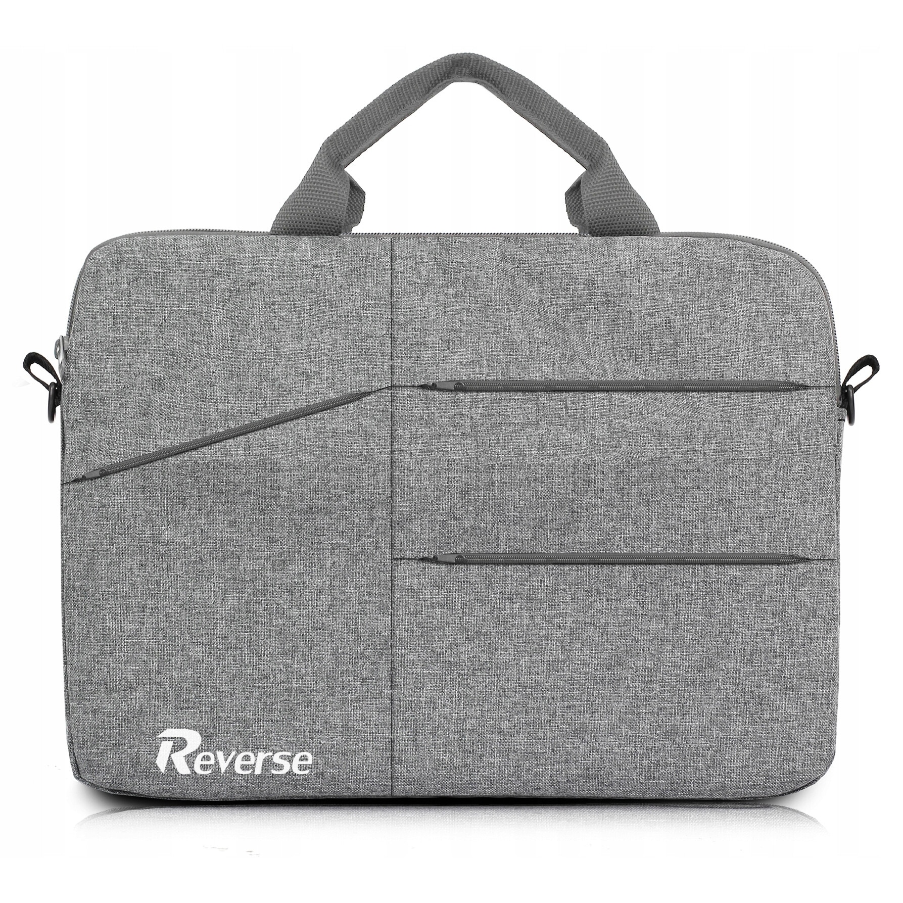 Geanta laptop Reverse, 13-14 inch, material Codura 9000, gri, 37x27x4cm