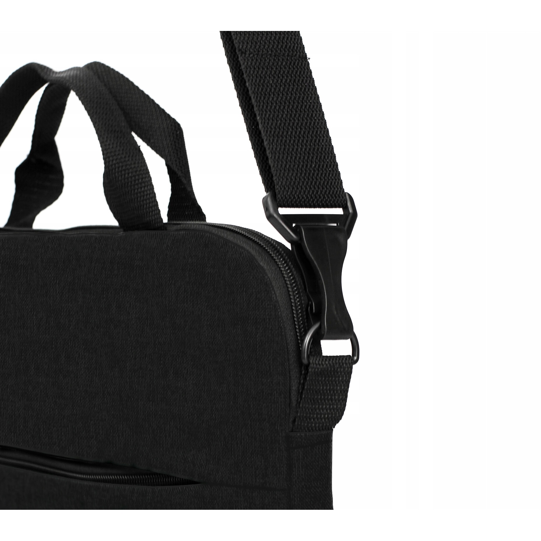 Geanta laptop Reverse, 15.6', neagra, 40x29x4cm, set cu curea reglabila