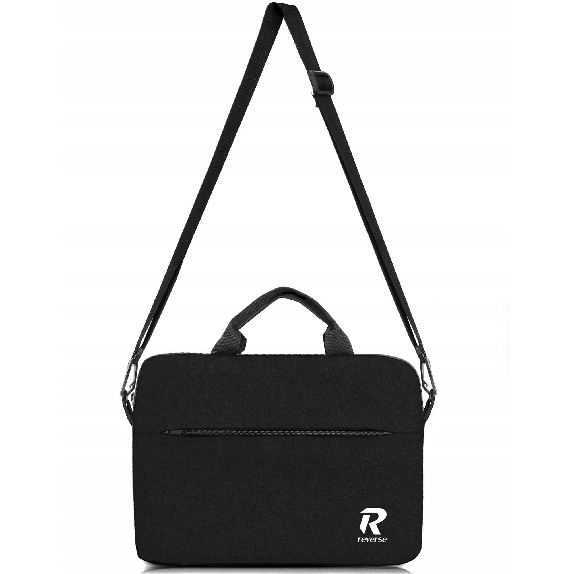 Geanta laptop Reverse, 15.6', neagra, 40x29x4cm, set cu curea reglabila