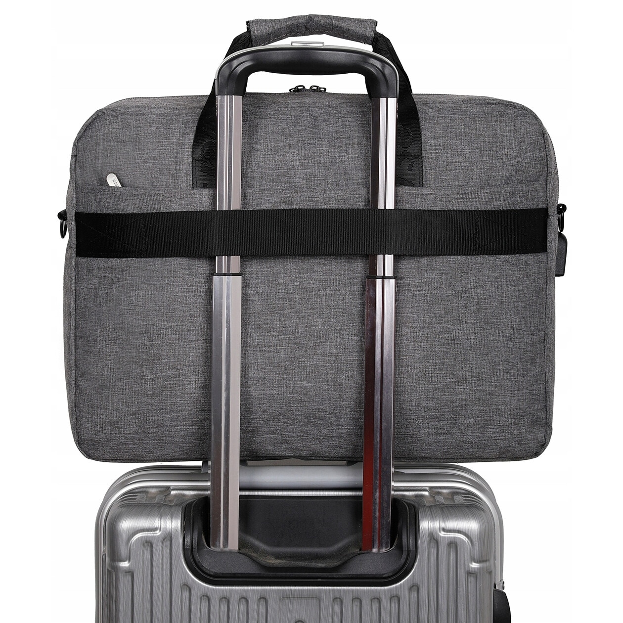 Geanta laptop Reverse 17.3", material Codura 9000, port USB, dimensiuni 42x31x5cm