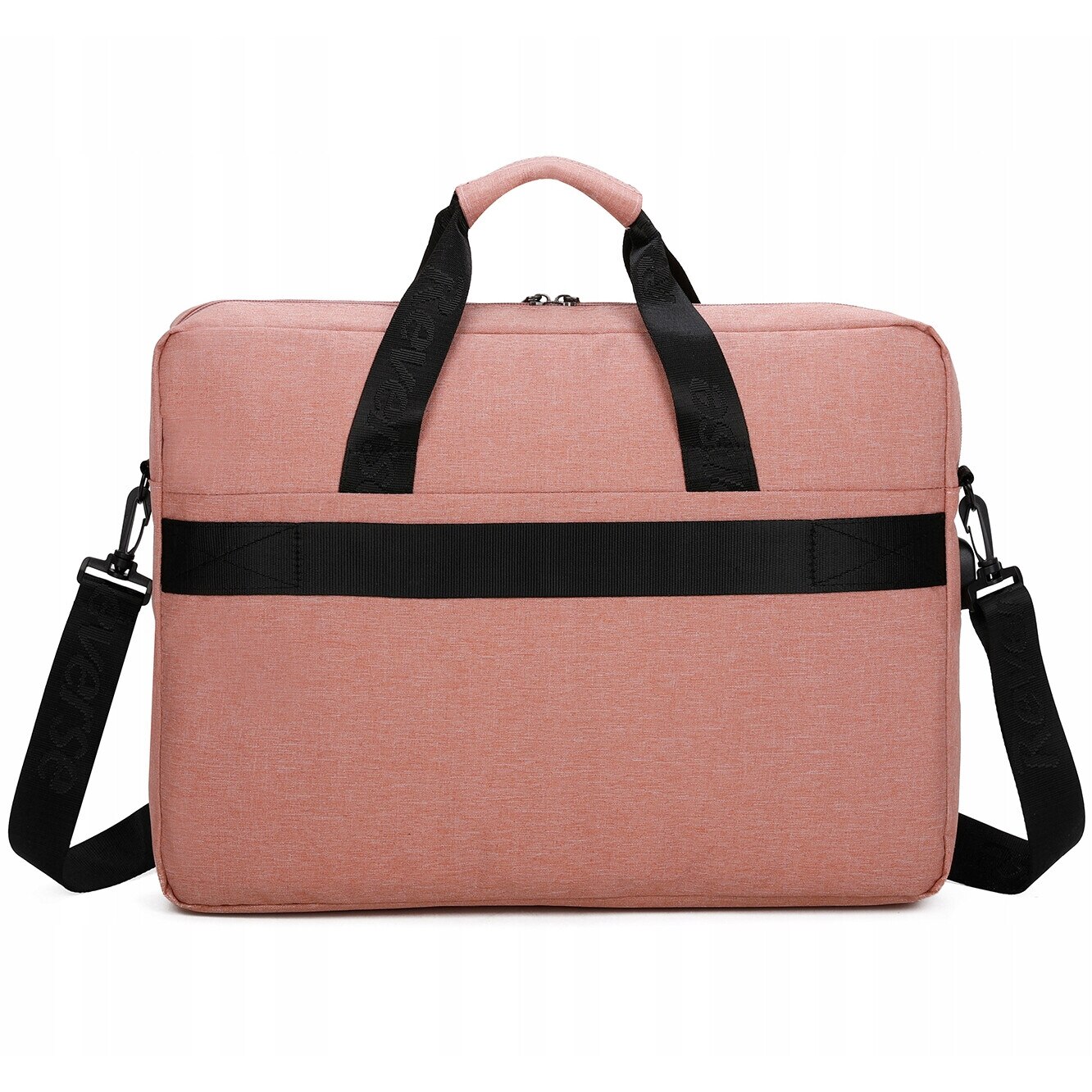 Geanta laptop Reverse 17.3", material Codura, cu port USB, neagra, 42x31x5cm