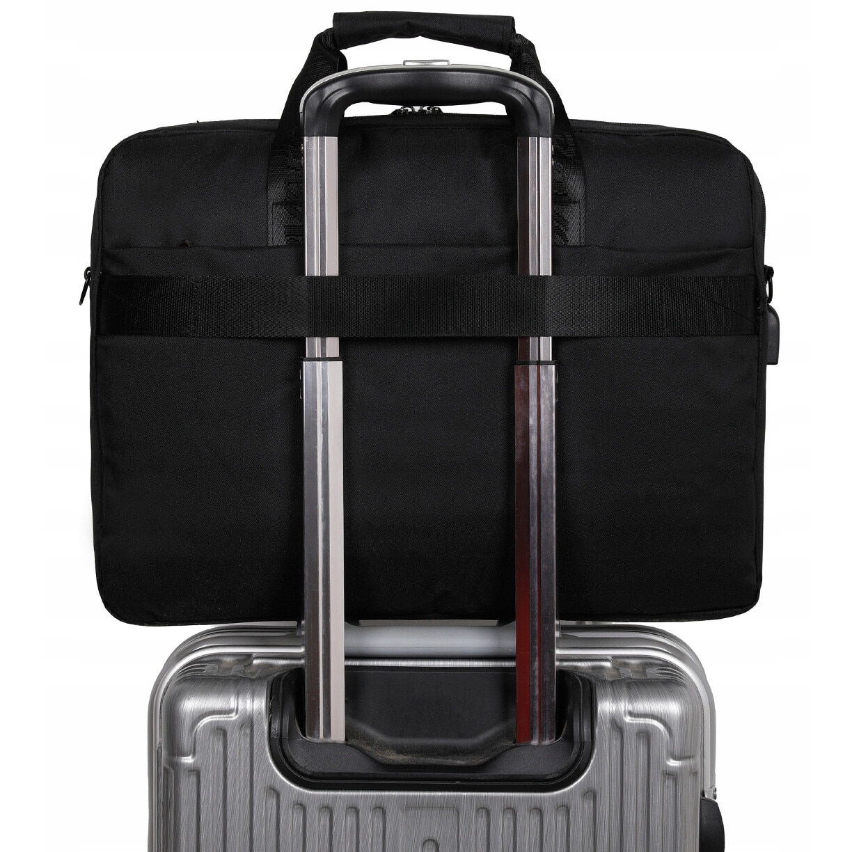 Torba laptop 15.6', Reverse, material Codura, port USB, 40x30x5cm