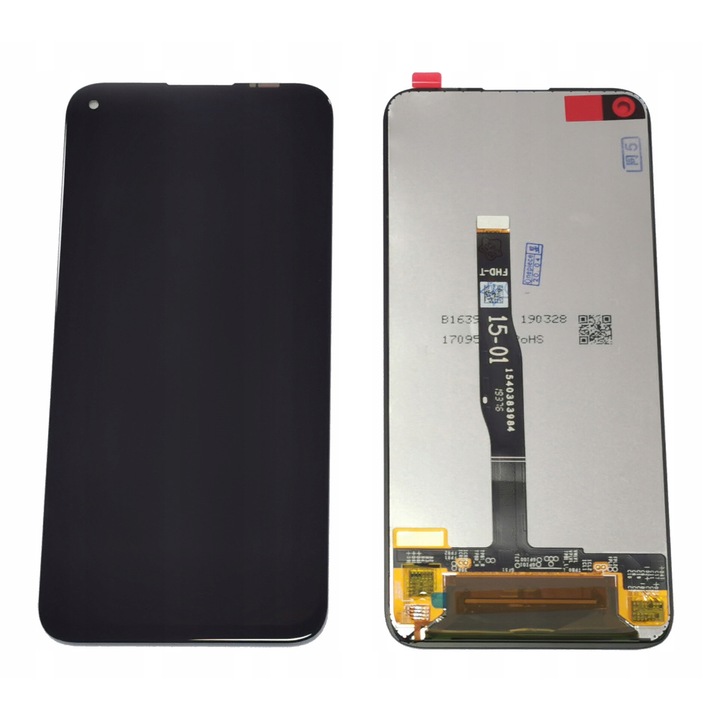 Ecran LCD complet cu digitizer pentru telefon Huawei P40 Lite, 6.40'', 1080x2310px, negru