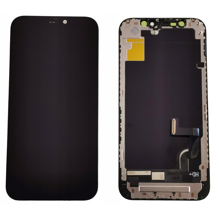 LCD дисплей, Incell, за Apple iPhone 12 Mini, 5.4 инча, мултитъч, регулиране на яркостта, черен