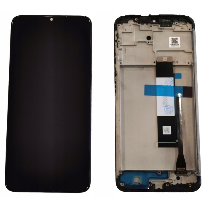 LCD екран с рамка за телефон Redmi 9T, Xiaomi, 6.53'', 1080 x 2340 px, черен
