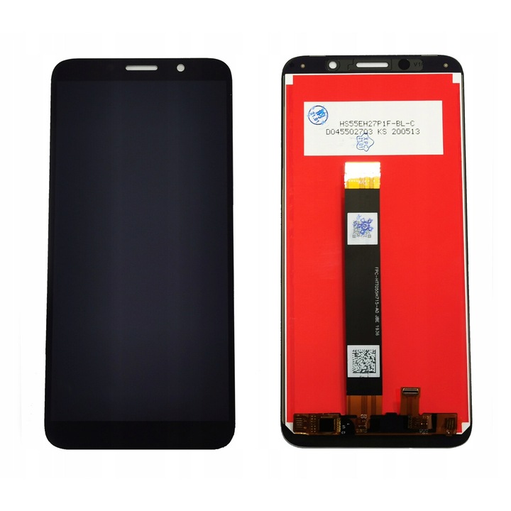 Телефон LCD екран, Telkom, Съвместим с Motorola MOTO E6 Play, 5.5'', Черен