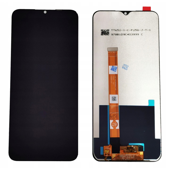 LCD екран за Realme C11, 6.5'', 720x1600px, Черен