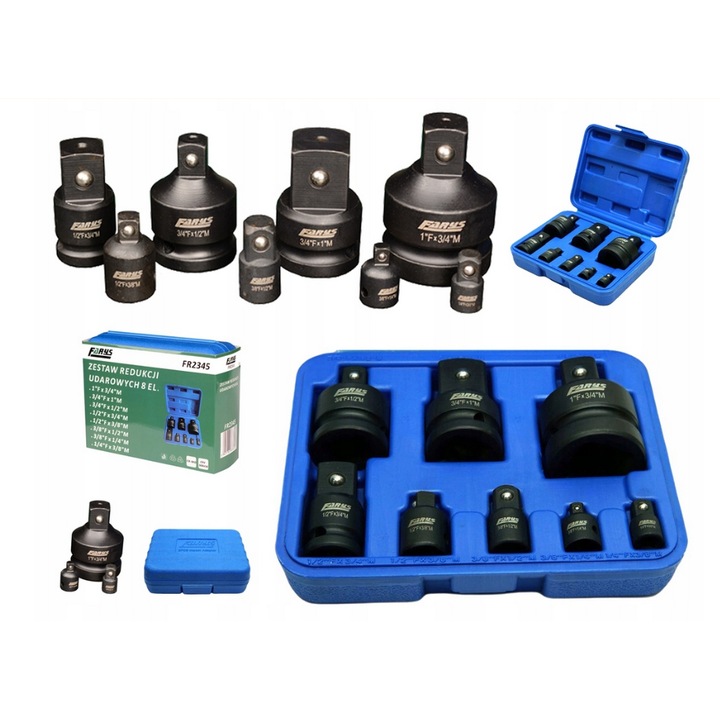 Trusa set adaptor reductii impact 8piese (FR2345)