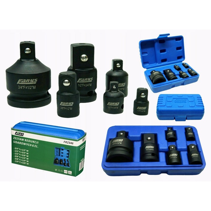 Trusa set adaptor reductii impact 6 piese (FR2346)