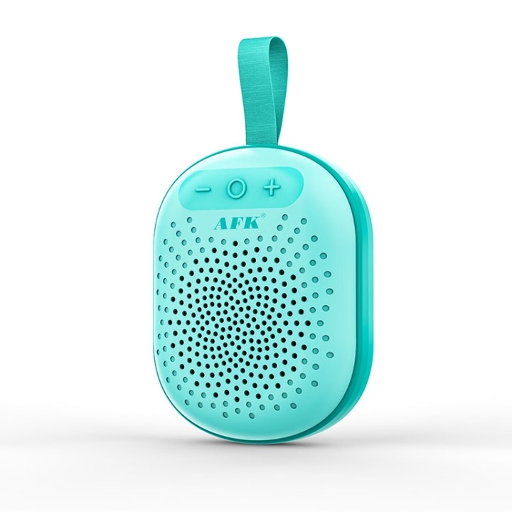 Boxa portabila Bluetooth, rezistenta la apa, lumina RGB, FM/card TF, albastru