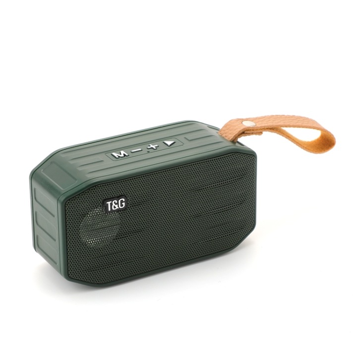 Boxa portabila Bluetooth, Mini, Design Graffiti, Suport card FM/TF, rosu