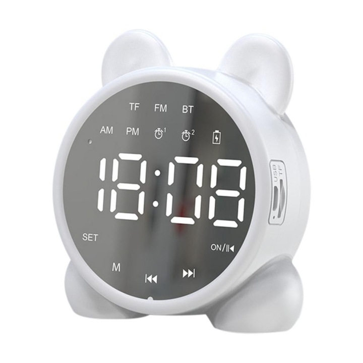 Boxa portabila Bluetooth, forma de glont de 5W, TWS, wireless, 10 ore de redare, dimensiune compacta, portocaliu