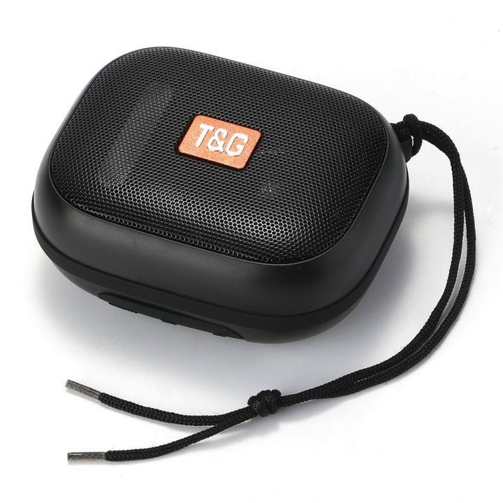 Boxa portabila Bluetooth, T&G TG 394, rezistenta la apa IPX7, TWS, wireless, pentru exterior, rosu
