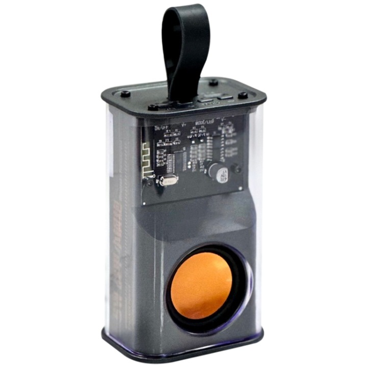 Boxa portabila Bluetooth, design in forma de glont de 5W, tehnologie TWS, viata lunga a bateriei, in verde vibrant
