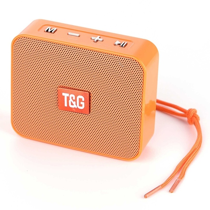 Boxa portabila Bluetooth, wireless, ceas de alarma mini, alb, model S15, sunet premium