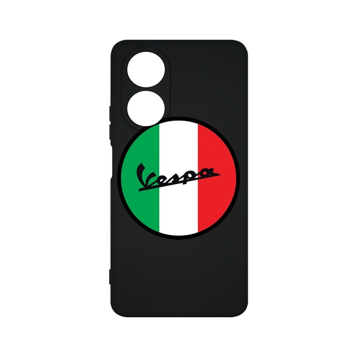 BestCase® Husa Slim Premium Silicon 1.2MM, Compatibila Cu OPPO A78 4G, Logo Vespa, Microfibra in interior, Antisoc, Protectie camera si ecran, PB 1708