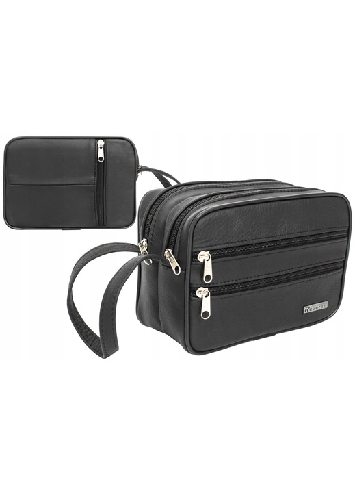 Természetes bőr övtáska, Reverse, 5 rekeszes, vízálló, 27x16x9cm