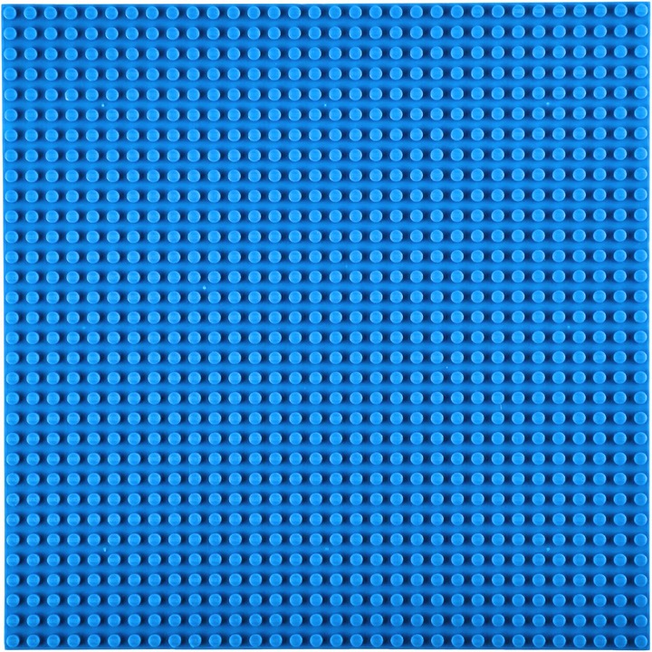 Комплект от 2 основни плочки за конструиране и подреждане, съвместими с всички модели лего, 25.5x25.5cm, 32X32 PIN, пластмаса, син