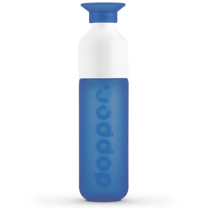 Бутилка за вода, Dopper Original - Pacific Blue, за дейности сред природата, спорт, училище, 450 мл