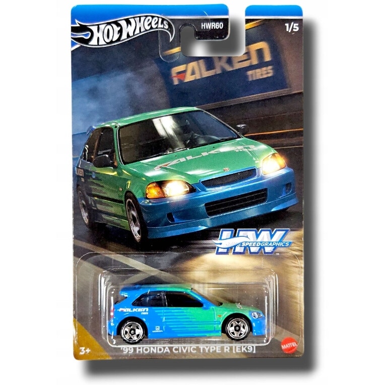 Masinuta metalica Hot Wheels, '99 Honda Civic Type R (EK9