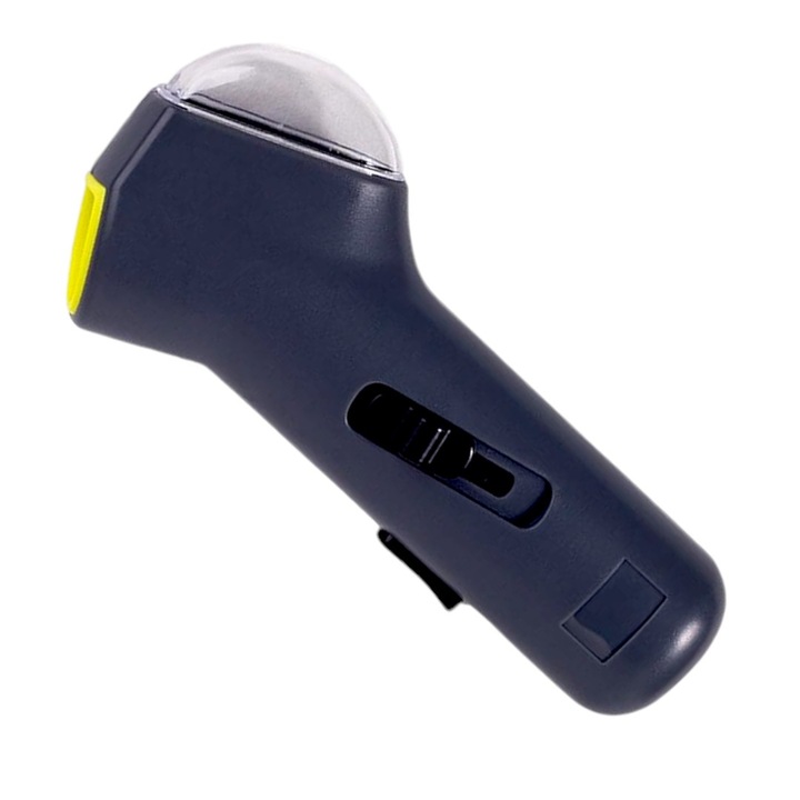 Jucarie canina kidsNplay, pistol catapulta, lansator boabe mancare, plastic, gri, 17 cm