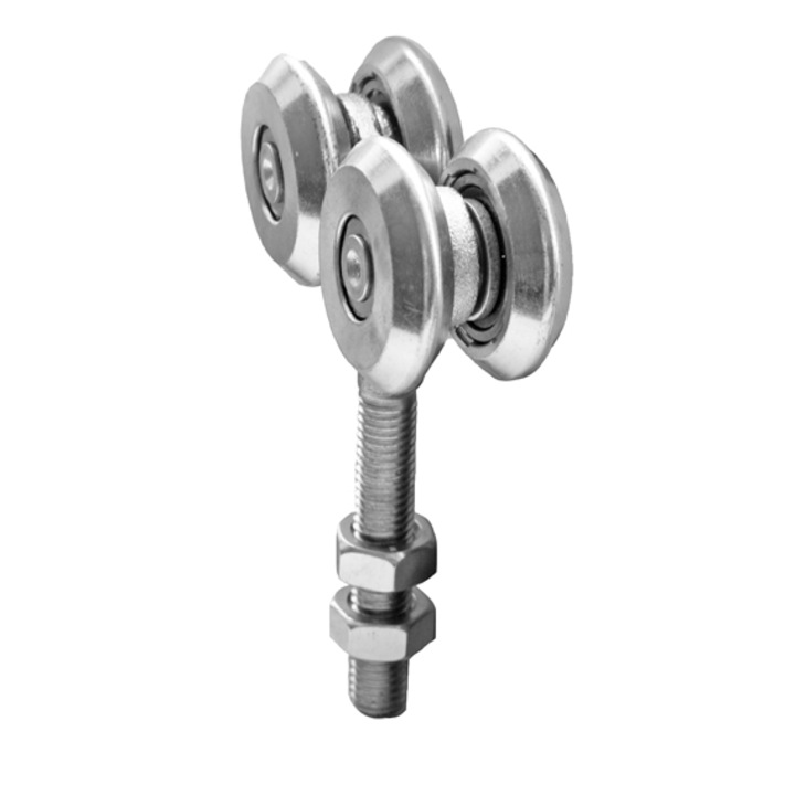 Carucior cu 4 role cu stift pentru profil 42X54 Aisi 304