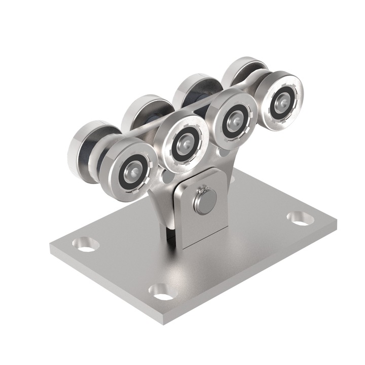 Carucior cu 8 role pentru poarta 70X60 Otel zincat