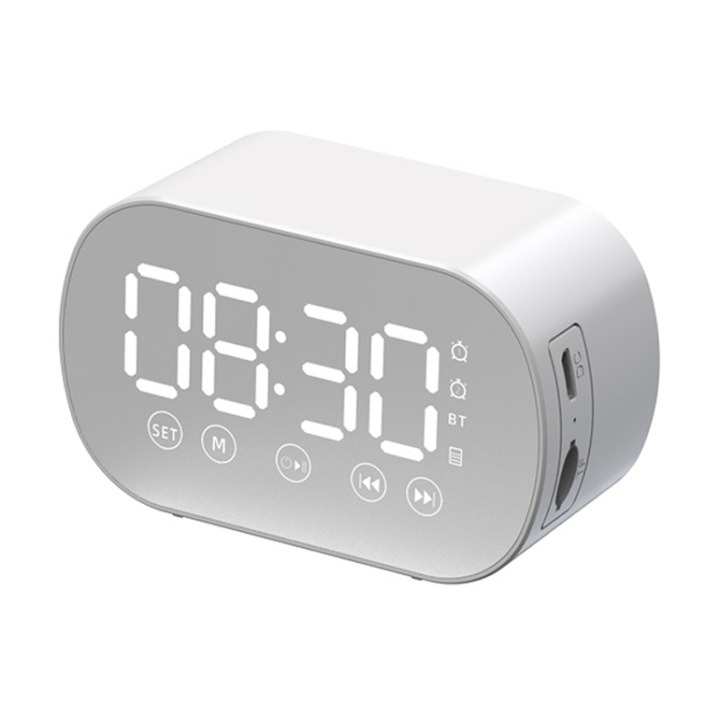 Boxa portabila Bluetooth, TWS Mini, lumina RGB, efect de sunet 3D, rezistent la apa, audio Bluetooth, albastru