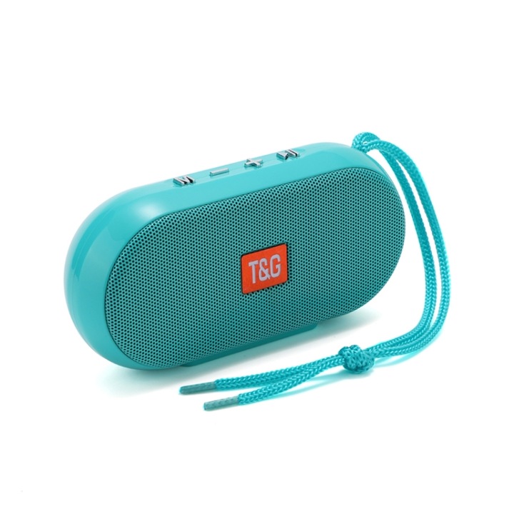 Boxa portabila Bluetooth, T&G TG9, Exterioare IPX5, Multifunctionale, Wireless, Roz