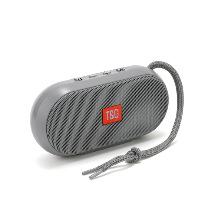 Boxa portabila Bluetooth, Mini, suport FM/TF, Graffiti rosu