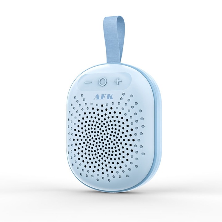 Boxa portabila Bluetooth, lumina RGB, rezistent la apa, FM, card TF, albastru cerului
