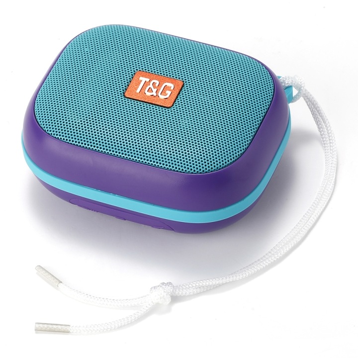 Boxa portabila Bluetooth, TWS Mini, lumina RGB, sunet 3D, rezistent la apa, audio Bluetooth, verde