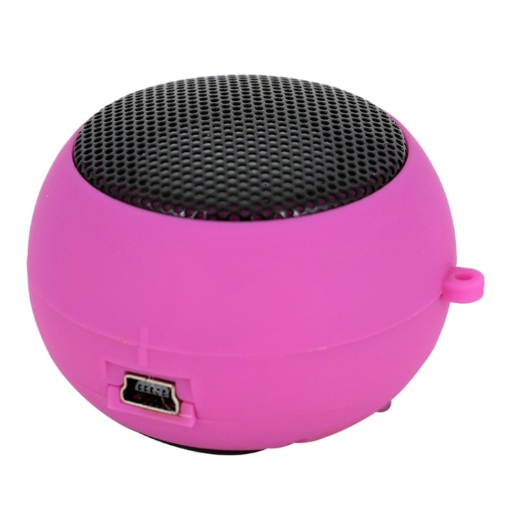 Boxa portabila Bluetooth, Mini stereo hamburger, iPod MP3 MP4 MP5 Telefon mobil Laptop, Negru
