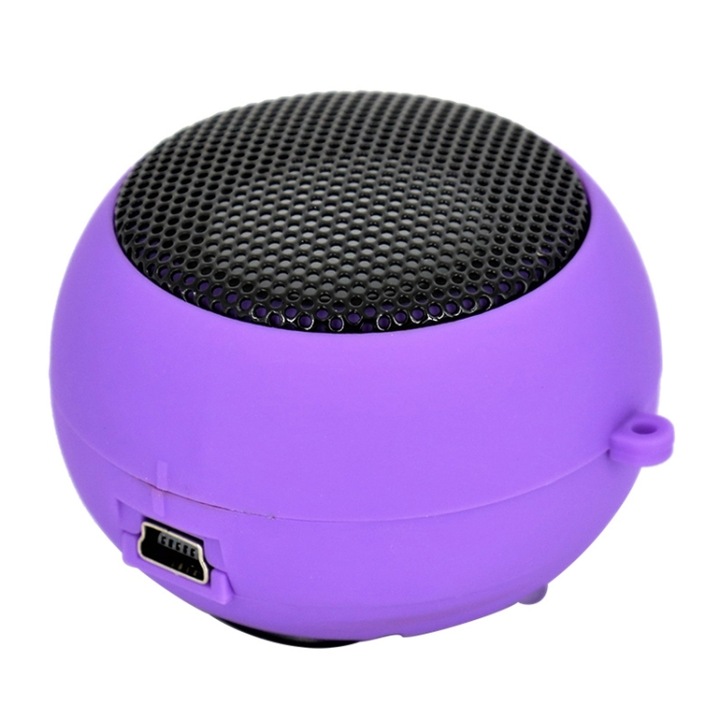 Boxa portabila Bluetooth, mini metalice, wireless, sunet bogat, rosu