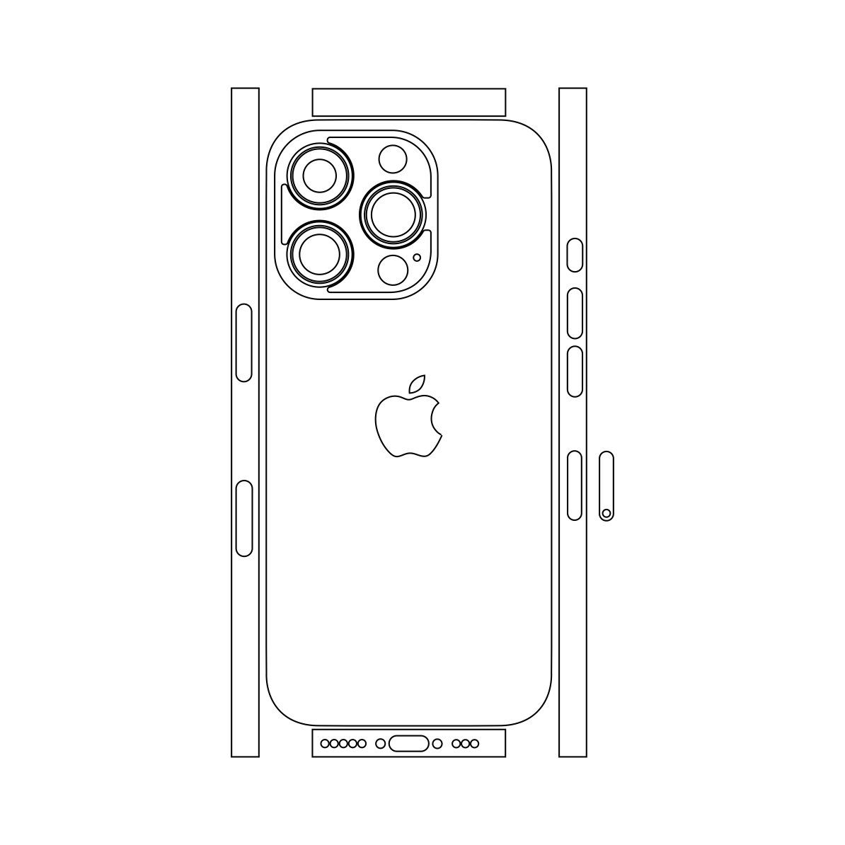 Folie iSkinz pentru Apple iPhone 16 Pro Max - Carbon Transparent, Split Cut, Skin Adeziv Full Cover, Protectie Carcasa Spate si Laterale