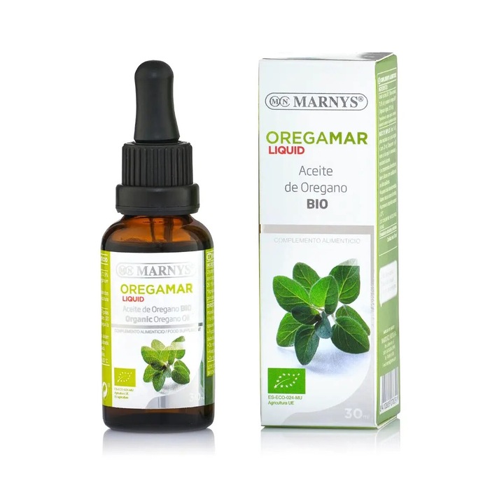 Oregamar Lichid Ulei De Oregano 100% Bio Produs Vegan Sticla Cu 30 Ml