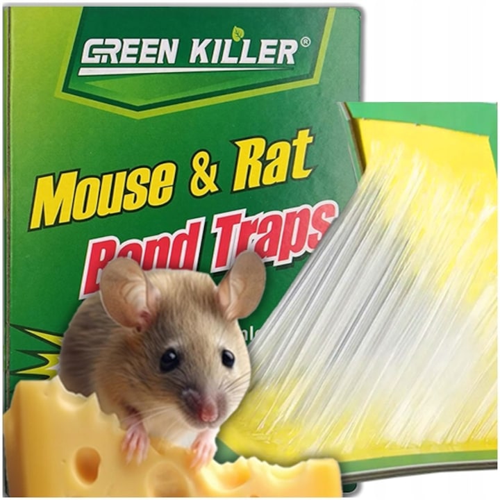 Capcana pentru soareci si sobolani, ARSA GO, cu lipici puternic, aroma de nuca prajita, 17x12cm