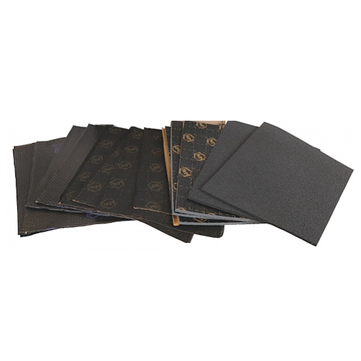 Kit de Insonorizare idealSTORE, pentru Doua Usi, 3 Straturi Vibro Fono Termo, Absorb Vibratiile, Rezistent la Apa si Temperaturi Ridicate, Fono Absorbant, Grosimi diferite