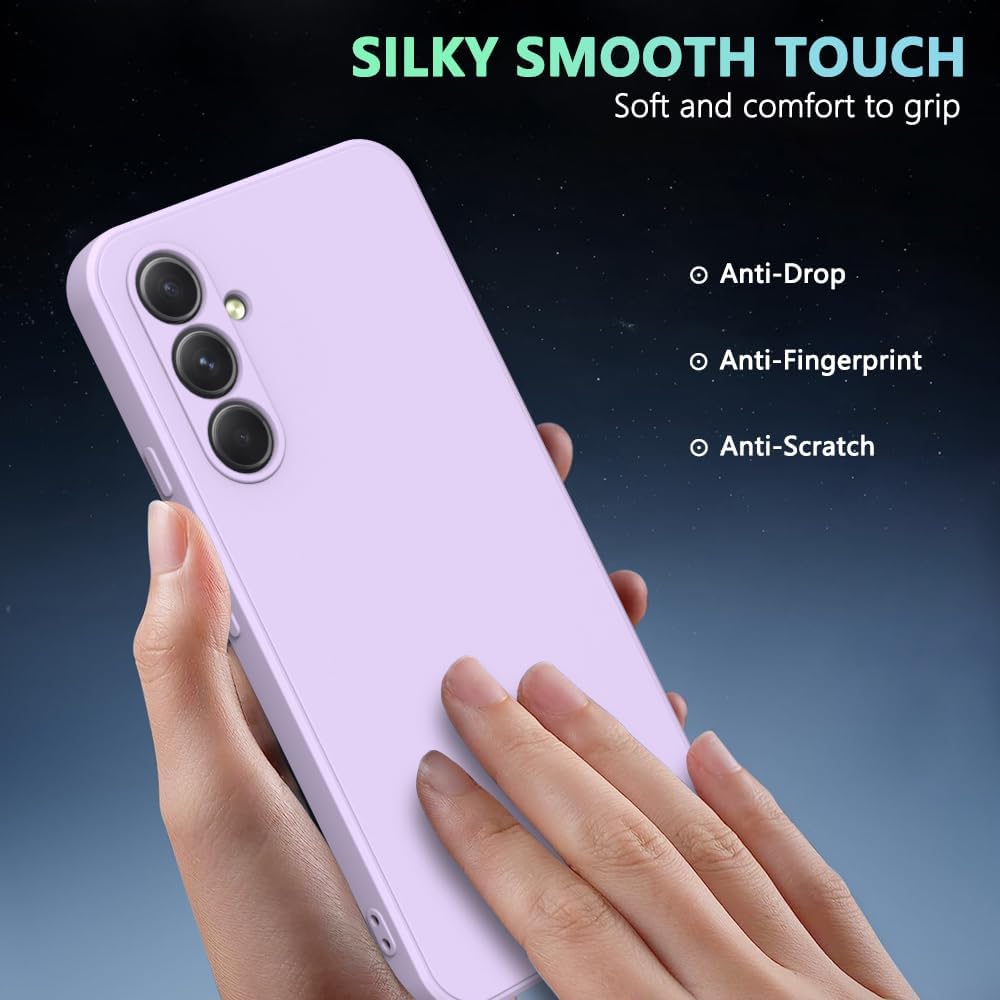 Husa telefon, pentru Samsung Galaxy A36, silicon lichid, protectie sporita, violet deschis
