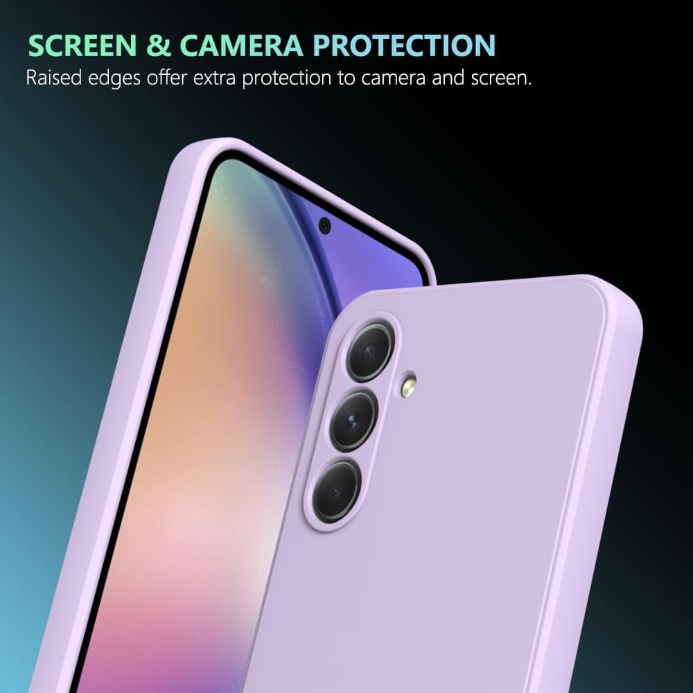 Husa telefon, pentru Samsung Galaxy A36, silicon lichid, protectie sporita, violet deschis