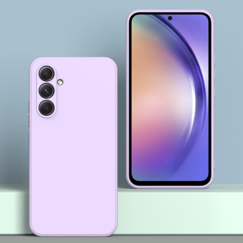 Husa telefon, pentru Samsung Galaxy A36, silicon lichid, protectie sporita, violet deschis