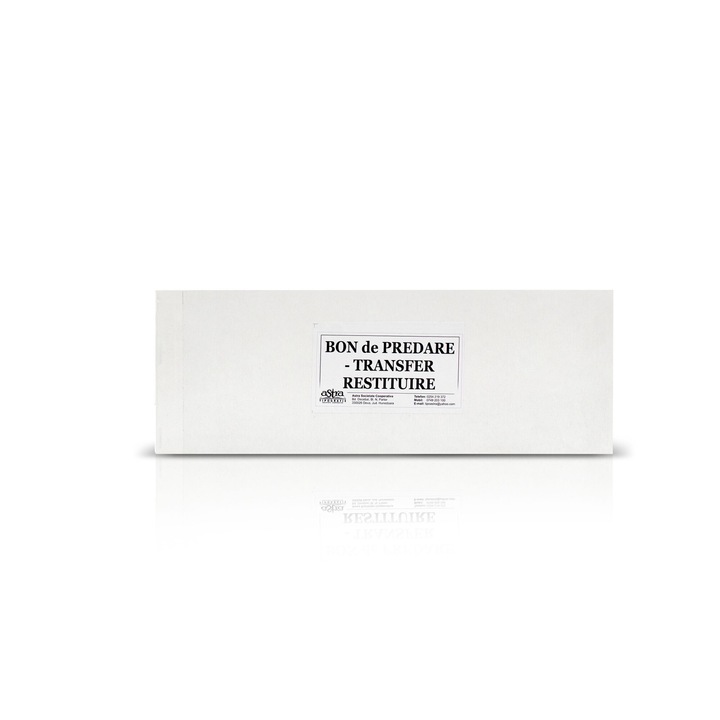 Bon predare transfer restituire, A5, 100 file, hartie 70 g, coperta carton, landscape